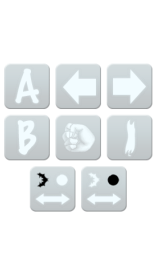 Game Buttons / Icons - UI Elements / Interface Design - Stickman Saviour of the City - 2D Game Art in Porfolio